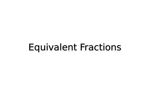 Equivalent Fraction Word Problems | Teaching Resources