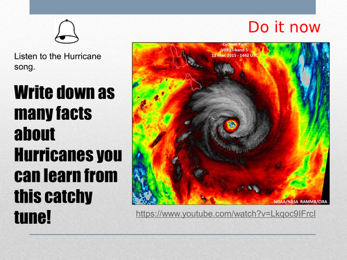 KS3 weather -  L12 - cyclone pam case study - fully resourced