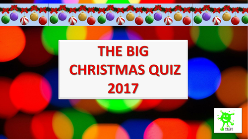 CHRISTMAS QUIZ 2017. 3 Rounds. 75 Questions | Teaching Resources