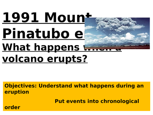 KS3 tectonics - L4 mt. pinatubo - fully resourced