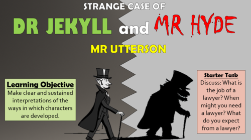 Dr Jekyll and Mr Hyde: Mr Utterson! | Teaching Resources