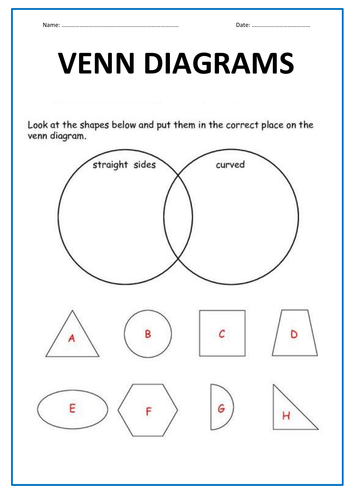 KS1 Venn Diagrams Worksheets