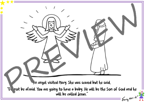 The Christmas Story colouring sheets | Teaching Resources