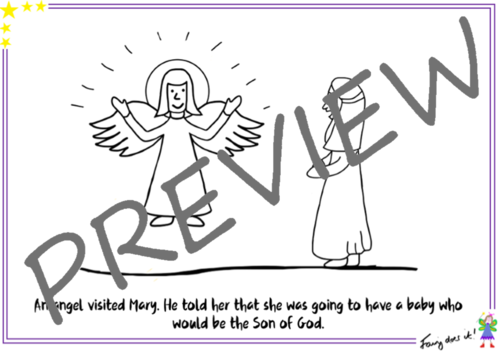 The Christmas Story colouring sheets | Teaching Resources