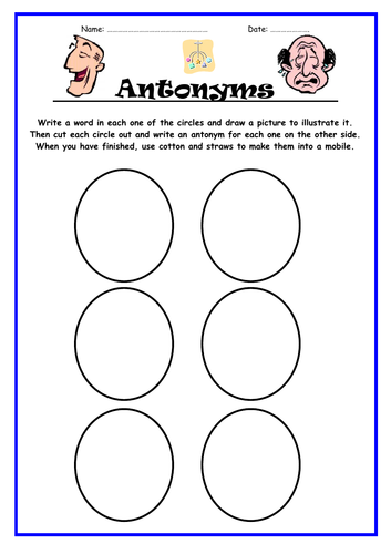 Antonyms - 3 Resources | Teaching Resources