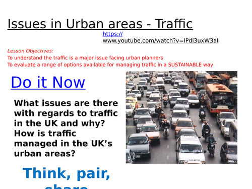 EDUQAS spec B - unit 1 - L20 traffic management - fully resourced