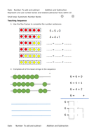 Y1 Mastery Maths Planning Autumn Block 2 Week 2 Addition 