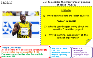 AQA GCSE English Language Paper 2 Q5 - Revise planning ...