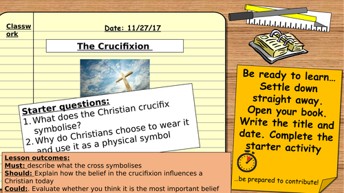 AQA 9-1 Religious Studies GCSE. Christian Beliefs: The crucifixion