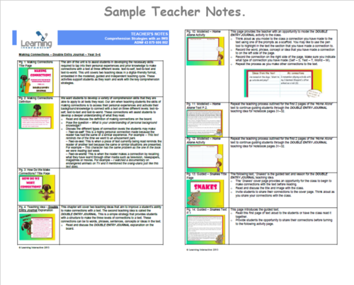 Working with the Super Six - Comprehension Bundle - Making Connections ...