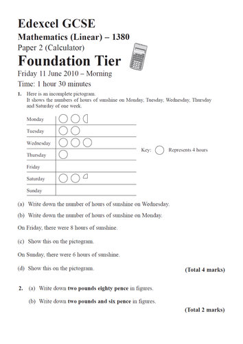 Save On Printing Gcse Maths Past Papers Foundation 9 1 And A E