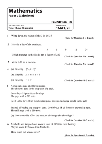 save-on-printing-gcse-maths-past-papers-foundation-9-1-a-e