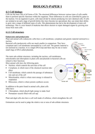 AQA-GCSE Biology-Paper 1 Revision notes | Teaching Resources