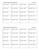 Adding & Subtracting Numbers in Standard Form | Teaching Resources