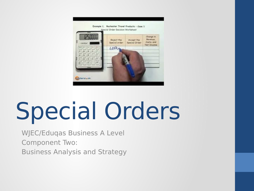 Special Order Decisions