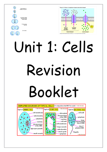 Aqa Gcse Biology Unit 1 Cells Revision Teaching Resources 7609
