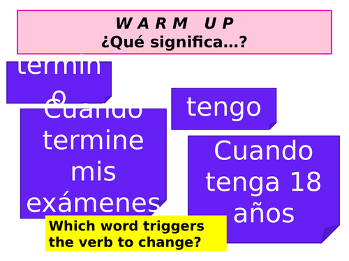 Spanish new GCSE [MA]/ A level grammar: Present subjunctive