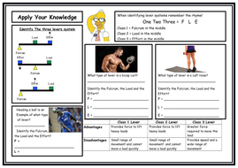 GCSE PE - Lever systems - Worksheet - Apply your Knowledge - Quiz by ...