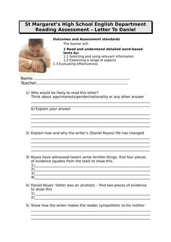 Letter to daniel by fergal keane essay 05 picture