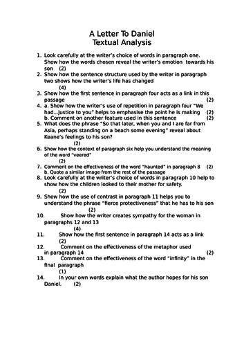 Letter to daniel by fergal keane essay 06 image