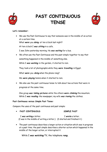 PRESENT AND PAST TENSES BUNDLE | Teaching Resources