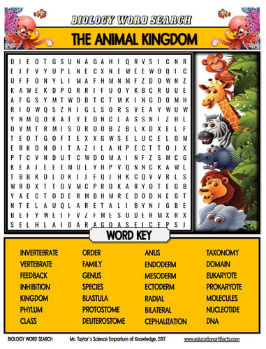 Biology Word Search Activities | Teaching Resources