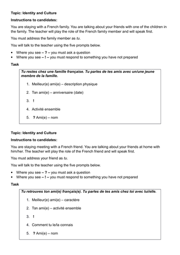 gcse-french-edexcel-role-plays-and-picture-cards-teaching-resources