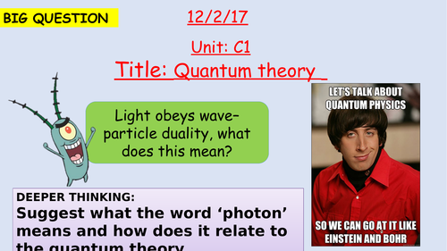 Pearson BTEC New specification-Applied science-Unit 1-Quantum physics-photon-C1