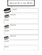 OREO writing graphic organizer | Teaching Resources