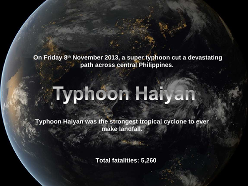 Typhoon Haiyan - 8th November 2013