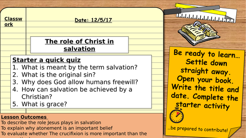 AQA 9-1 Religious Studies/ Christian Beliefs: The role of Christ in salvation.