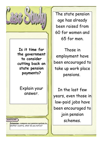 AQA Theme 3 Politics & Participation- Governmnet spending lesson