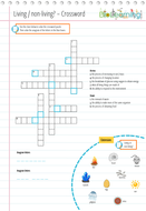 Living / non living Crossword (KS2/KS3) Teaching Resources