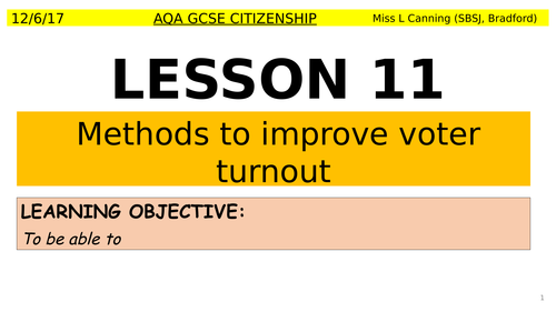 methods to improve voter turnout