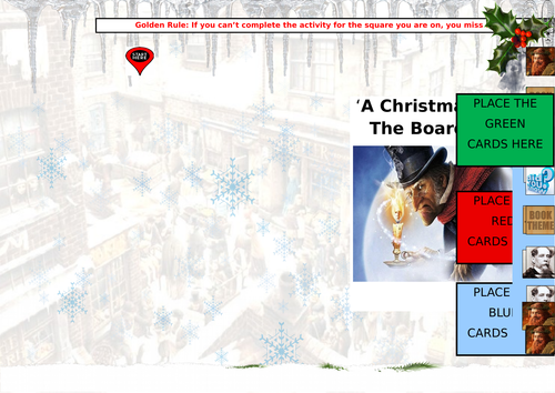 A Christmas Carol GCSE Revision Board Game  Teaching Resources