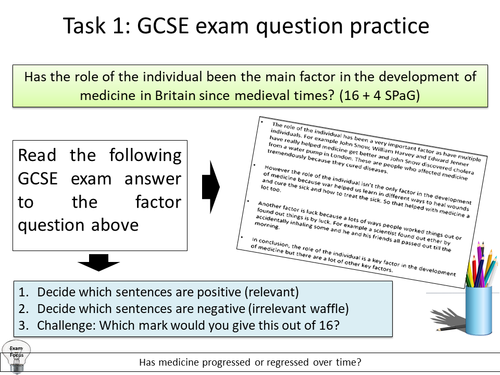 Factors Exam Question Practice | Teaching Resources