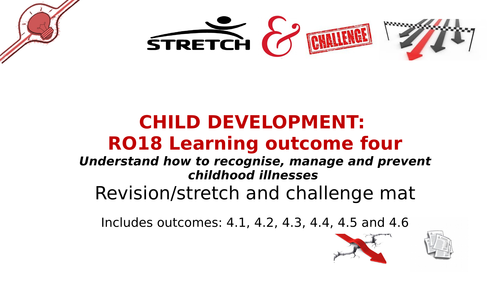 revision/s & challenge mat R018 LO4 Child Development: Recognise, manage & prevent childhood illness