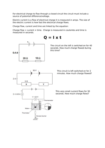 Charge current and time calculations