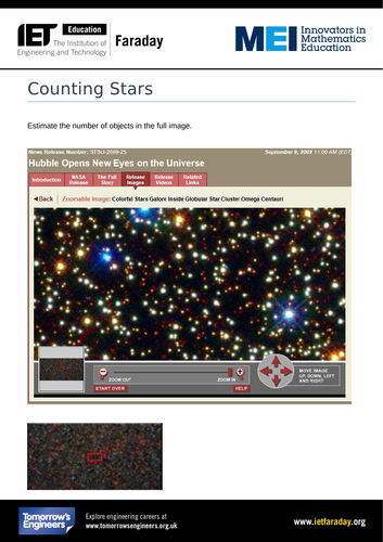 Counting stars using estimation | Teaching Resources