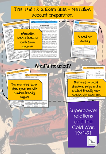 Edexcel GCSE Superpower relations and the Cold War - Unit 1& 2 ...