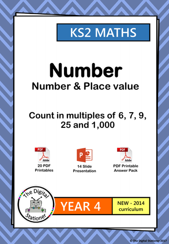Count In Multiples Of 6 7 9 25 And 1000 Worksheet
