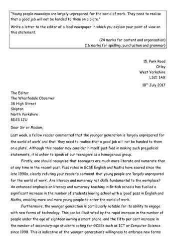 formal-letter-writing-for-gcse-teaching-resources