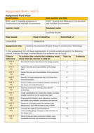 Level 3 Construction and the Built Environment Assignment Briefs ...