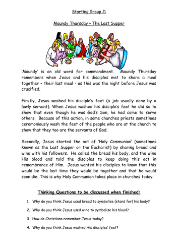 Lesson 7 - Jesus and Holy Week (Part of KS3 SOW on the life of Jesus ...