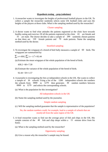 hypothesis testing mcq pdf