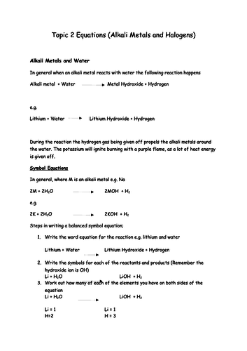AQA Chemistry Topic 2 Periodic Table: Complete Resources | Teaching