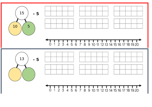 Subtraction crossing 10, Year 1, Spring Block 1