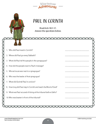 Paul the Apostle Activity Pack FREEBIE | Teaching Resources