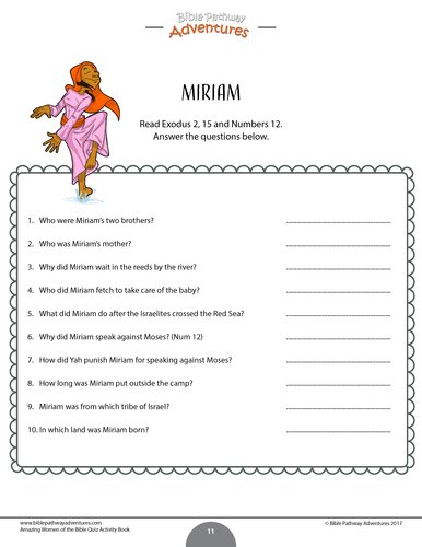 Women of the Bible Quiz Book | Teaching Resources