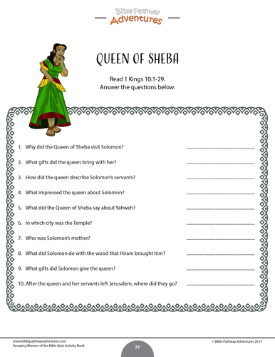 Women of the Bible Quiz Book | Teaching Resources